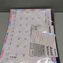 CRANBURY Large 22x17 Desk Calendar 2026, Use January to Dec 2026 as Big Deskpad Calendar or Extra Large Hanging Wall Planner, Colorful Seasonal Designs, Includes Stickers