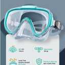 Seovediary Snorkel Set Adults Snorkeling Gear Anti-Fog Panoramic View Swim Mask Dry Top Snorkel Kit with Carry Bag for Snorkeling Scuba Diving Swimming Travel