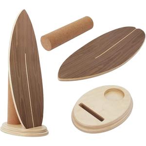 Balance Board Indoor Surfboard Surf Style Home Fitness with Wheel for Exercise, Athletic Training and Board Sports - Fun Workout Equipment For Balance, Stability and Improving Core Strength, 30.7 inches