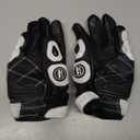 Harssidanzar Breathable Leather Motorcycle Gloves Touchscreen for Men Women KM046 (Medium, White/Black)