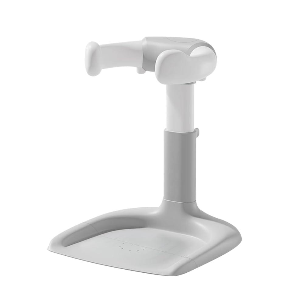 Baby Bath Stand, Baby Bath Assistant, Toddler Bath Support with Adjustable Height & Armrest, Portable Bath Rack with Anti-Slip Base, Safe Bath Helper for Infants 8-36 Months