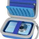 Digital Camera Case for CAMKORY/for Kodak Pixpro FZ45 FZ55/for VAHOIALD/for Sony DSCW800 830/ for Canon PowerShot 180 190. Vlogging Cameras Storage Holder for Travel (Box Only)-Blue