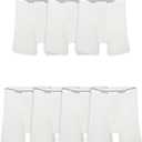 Fruit of the Loom Men's Coolzone Boxer Briefs, Moisture Wicking & Breathable, Assorted Color Multipacks (Large, 7 Pack - White)
