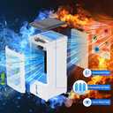 Portable Air Conditioners, Evaporative Air Cooler, Portable AC Cooling Fan w/ 3 Spds & Cooling Mode & Timer, Swamp Cooler w/Remote, Windowless Air Conditioner Portable for Room Home