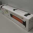 Outdoor Electric Patio Heater, 34-inch 1500W Infrared Tower Heater with Instant Heating, Tip-Over & Overheat Protection, IPX5 Waterproof Space Heater for Patio Garage Workshop Indoor & Outdoor Use (Standard)