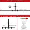 44" Max Cabinet Hardware Jig, with 16" Cabinet Handle Jig and Auto Center Punch, Aluminum Alloy Cabinet Handle Template Drill Guide, Cabinet Pull Jig for Handles/Knobs/Pulls, Drawer/Door
