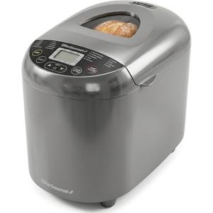 Elite Gourmet 2 Lb Bread Maker, PFAS-Free Ceralast™ Ceramic Pan, 19 Presets
Steel Gray, Gluten-Free, Delay Timer, EBM8103CG