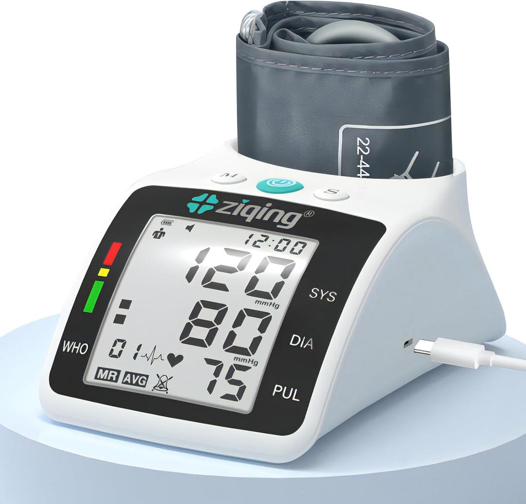 Blood Pressure Monitors, Double love Blood Pressure Machine Bp Cuff Automatic Upper Arm with 9-17.3 inches Adjustable Automatic High Blood Pressure Cuff for Home Use 2 x 99 Sets Memory