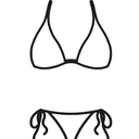 Bikini Sets for Womens Two Piece Swimsuits,Size L, Black