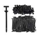 150Pcs Nylon Universal Cable Tie Buckle Ziplock Pro, Automotive Zipper Clips lock, Car Strap Style Zip Ties, Plastic Push Rivet Auto Body Parts Trim, Bumper Retainer Fender Liner Door Panel Fastener