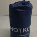 Camping Pillow,Supportive Compressible Travel Pillow Middle Size Lightweight Camp Pillow with Storage Bag for Camping,Hiking,Backpacking,Airplane (Large(15.7''X19.6''), Navy)