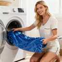 SNZ Luxury Flannel Throw Blanket for Couch 40x60 Inches - Ultra Soft Fleece Blankets & Throws for Bed, Camping, Office - All Season Cozy Plush Blanket for Adults, Men, Kids (Blue)