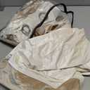 BULBUL Champagne Cream Ivory Color Block Window Curtains Panels 102 inches Long Velvet Farmhouse Drapes for Bedroom Living Room Darkening Treatment with Grommet Set of 2