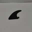 Generic Premium SUP Single Center Fin: No-Tool Installation with Screw, Fiberglass Reinforced Replacement Fin for Paddle Boards, Large, Black