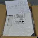 BTY White TV Stand with Storage, Wood Entertainment Center with Power Outlet, 3 Tier Small TV Table with Open Shleves for Living Room, Bedroom, Small Space, up to 50 inch TV