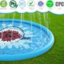Jasonwell Splash Pad Sprinkler/ Play Mat for Kids, Outdoor Water Toys Inflatable for Baby Toddler Boys Girls Children Age 18+ Months ,Outside Backyard Dog Pool