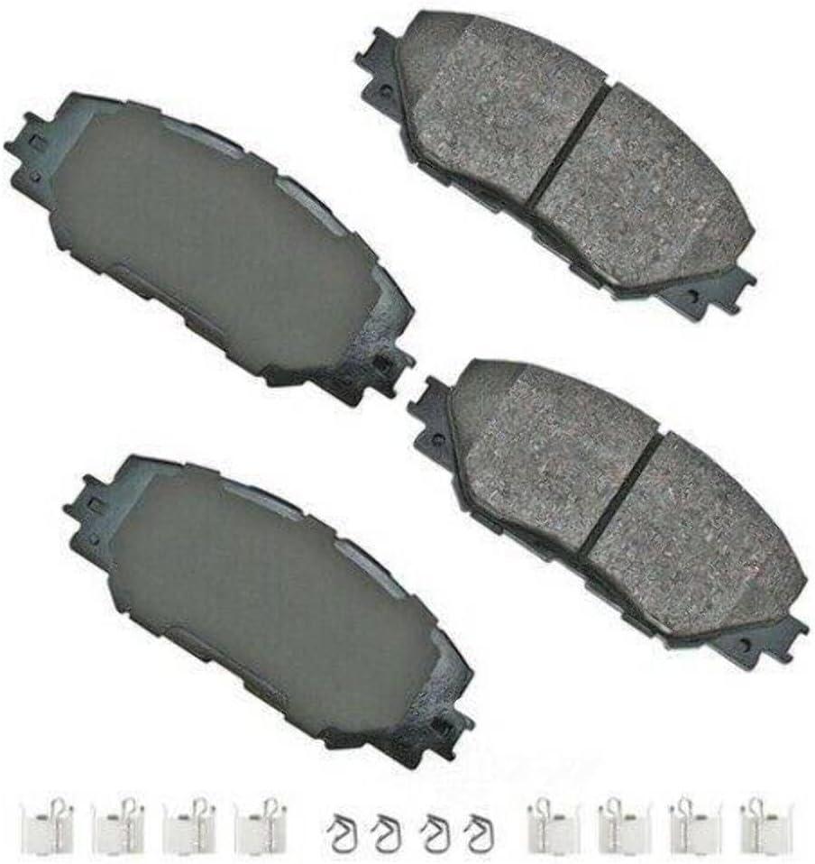 Akebono ACT1210A Ultra-Premium Ceramic Front Disc Brake Pads , GREY