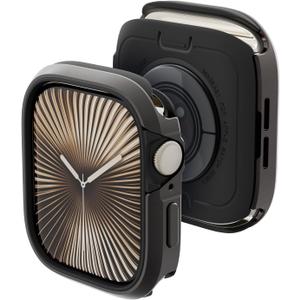 MAGEASY Aircraft-Grade Aluminum Rugged Case for 42mm Apple Watch Series 11, 10 | 2 in 1 Metal Hard Shell with Shockproof Inner Bumper for Maxed Protection, Odyssey - Slate Gray