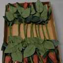 Suhine 12 Pcs Artificial Football Rose Flowers Sports Party Favors Bulk for Birthday Graduation Wedding Party Decorations Table Centerpieces Game Day Tailgate Senior Night Gift(Football Color, Normal)