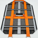 Airline Approved Soft Sided Cat Carrier and Small Dog Crate up to 15lbs - Lightweight Cats Bag Carrier for Pets with Litter Pocket for Kittens and Puppies (Gray and Orange, Medium)
