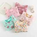 Long Sleeved Bibs,5 PCS Waterproof Wearable Bibs with Sleeves,Baby Feeding Smock, Medium : 6-24 Months