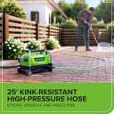Greenworks 2100 PSI Portable Pressure Washer with Wheels + Telescoping Handle, 1.2 GPM