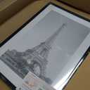 Upsimples 14x20 Picture Frame, Display Pictures 11x17 with Mat or 14 x 20 Without, Wall Hanging Poster Frames, Black, 1 Pack