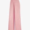 Made By Johnny Women's Pleated Wide Leg Palazzo Pants with Drawstring Large