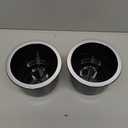 2PCS Car Cup Holder Insert, Recessed Drop in Plastic Cup Drink Can Holder, Large Capacity Cup Holder Replacement Accessories, Universal for RV Boat Car Couch Golf Cart (Black)