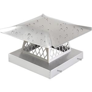 9" x 9" Chimney Cap Chimney Cover,Fireplace Chimney Caps for Outside,Chimney Rain Caps Chimney Flue Cover Chimney Roof Rain Guard on Existing Flue Tile Brick Clay,304 Stainless Steel Chimney Vent Cap