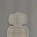 Holii Travel Pill Organizer, 8 Compartments Portable Pill Case, Daily Pill Box to Hold Vitamins, Small Pill Container for Pocket Purse Medicine OrganizerKhaki