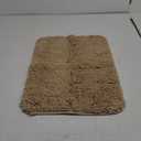 OLANLY Bathroom Rugs 24x16, Extra Soft Absorbent Chenille Bath Rugs, Rubber Backing Quick Dry, Machine Washable Bath Mats for Bathroom Floor, Tub and Shower, Home Decor Accessories, Beige