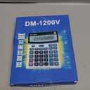 Desk Calculator 12 Digit Extra Large LCD Display, Touch Comfortable with Big Buttons, PXY Two Way Power Battery and Solar Standard Function Office Calculators