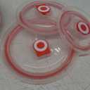 Whitenesser Food Storage Containers with Lids, Pink Ceramics Bowls Set with Lids  Japanese Microwave Nesting Mixing Bowls Set Serving Soup Salad Snack Noodle Friut(3 Piece Set)