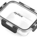 Zyliss Glass Food Storage Container 12.5oz, Shatter Resistant Borosilicate Glass, Airtight Leakproof Tritan Lid, BPA Free, Microwave, Freezer & Dishwasher Safe (0.37 L)