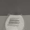 WSSROGY Toilet Seat Elongated with Cover Soft Close, Easy to Install, Plastic, White, Suitable to Elongated or Oval Toilets