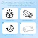 ROYALAY Ergonomic Memory Foam Pillow for Side Sleepers, Contoured Support Pillow for Comfortable Sleeping with Detachable Washable Cover