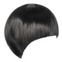 ANOGOL Hair Cap + Short Black Bowl Cut Wig Men with Bangs Black Mushroom Wigs 60s Wig Mens Funny Wigs for Movie Halloween Cosplay Costume Party Christmas
