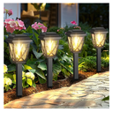 Derynome Solar Lights Outdoor, 6 Pack Waterproof Solar Pathway Lights for Outside, Outdoor Light for Garden, Yard, Patio, Landscape, Planter, Walkway Decor