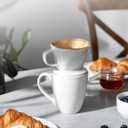 DOWAN Pour Over Coffee Maker, Non-Electric Pour Over Coffee Dripper, Manual Brew Maker, Single Cups Porcelain Slow Brewing Accessories for Gifts,White