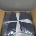 UGG Full/Queen Comforter Set with 2 Pillow Shams, Lightweight Down Alternative Blanket, Reversible Cozy Warm All Season Washable, Hypoallergenic Bedding Set, Navy Blue (Leonora)