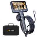 DXZtoz 10FT Articulating Borescope with Light, Two-Way Steering Industrial Endoscope Inspection Camera 0.33in Fiber Optic Snake Camera Waterproof for Electriction Wall Pipeline Inspection