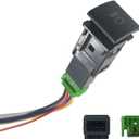 DEVMO 4-Pole 12V Push Button Switch w/LED Indicator Light Compatible with Camry:2018-2024, Corolla:2019-2021 AA1326