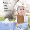 8-Pack Organic Baby Bibs for Boys, Girls - Soft Cotton Drooling and Teething Bibs for Baby Girl & Boy, Extra Absorbent, Easy To Clean & Put On for Toddler, Newborn, Infant 0-24 Months (Terracotta)