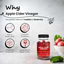 Apple Cider Vinegar Gummies with Vitamin B12  Vegan, Gluten-Free, Non-GMO  Apple & Purple Carrot Flavored  1000mg ACV  60 Gummies, 30-Day Supply