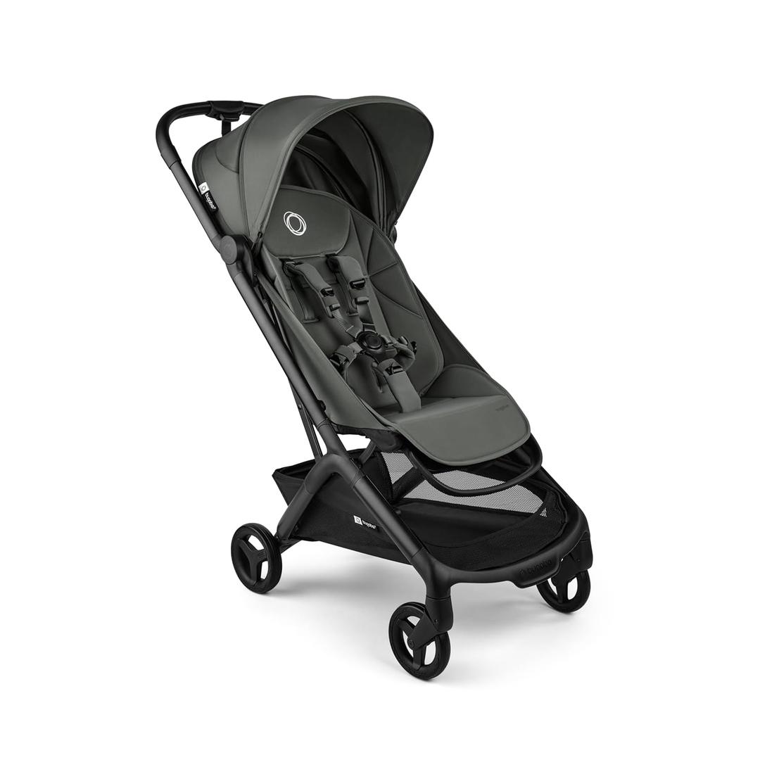 Bugaboo Butterfly 2 Ultra-Compact Travel Stroller One-Second Fold, Airplane Carry-On Approved Lightweight Stroller with Reclining Seat, Suspension Wheels & Adjustable Footrest Green