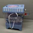 Nostalgia Snow Cone Machine – Retro Table-Top 8 Oz Snow Cone Maker Makes 20 ICY Treats– Countertop Slushie Machine Includes 2 Reusable Plastic Cups & Ice Scoop-Vintage Blue