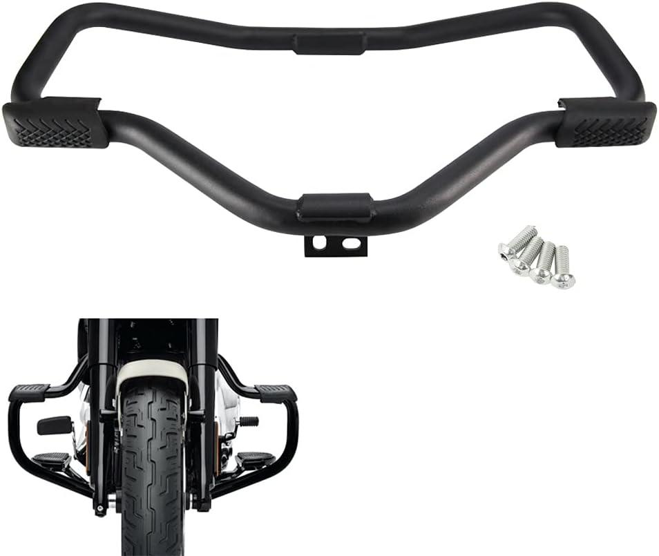 1-1/4" Highway Engine Guard Crash Bar Protect Compatible with Harley Sportster 883 1200 Iron XL XR 48 72 2004-2021 for Softail Seventy Two Forty Eight Heavy Duty Upper Support Mustache (1-1/4"32mm, For Sportster 883 2004-2022 Mustache Black)