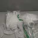 Milk Yarn Chair Cover, Tulle Chair Back Cap Covers for Bridal Shower, Wedding, Baby Shower Decoration Long Tulle High Chair Skirt Slipcovers (White, 2pcs)