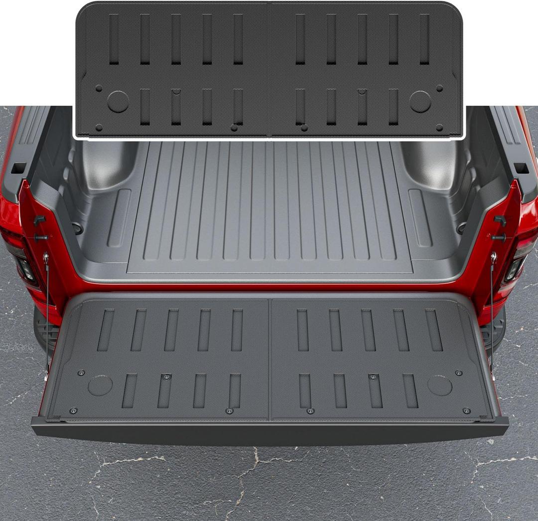 Xipoo Tailgate Mat Cargo Mat Compatible with 2019-2026 Dodge Ram 1500 TPE Tailgate Liner Cargo Liner Replacement for 2019-2026 Dodge Ram 1500 Accessories(Tailgate Mat)